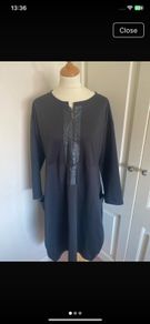 Peruzzi size 14-16 black dress with pockets