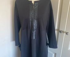 Peruzzi size 14-16 black dress with pockets