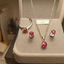 Sterling Silver Natural Ruby 4 piece Jewellery set Image 8