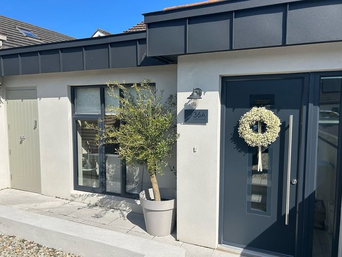 front door frame &  glass panel