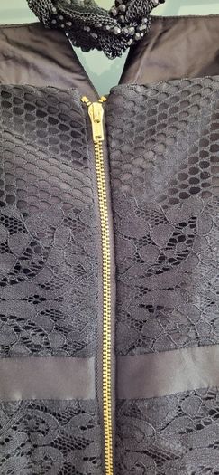NEW LOOK black layered lace dress Sz 14UK - Bnwt Rrp 49.99