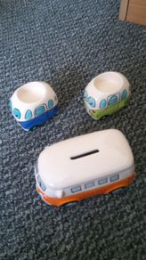 camper money box,set of camper candle holders