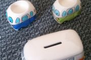 camper money box,set of camper candle holders