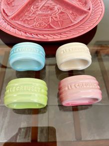 Le Creuset Napkin Rings Pastel Set of Four