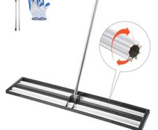 Lawn Leveler with 83.9 in Adjustable Handle, 48x10 in Ground Plate, Heavy Duty & Rust-Resistant Metal Soil Leveler