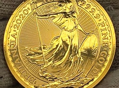 UK Royal Mint 2020 Gold 1oz Britannia 999.9 Fine Gold Coin 100 Pounds