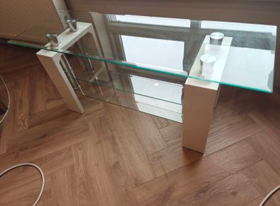 Glass TV table