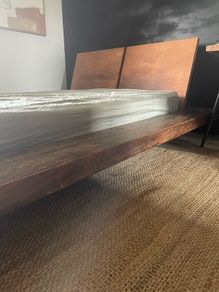 Solid wood king size bed