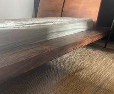Solid wood king size bed