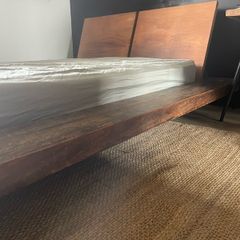 Solid wood king size bed