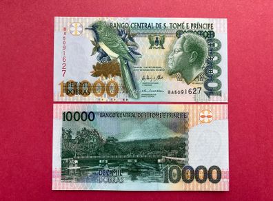 St Thomas & Prince. 10000 Dobras  2013  Pick  66d. ( Uncirculated )