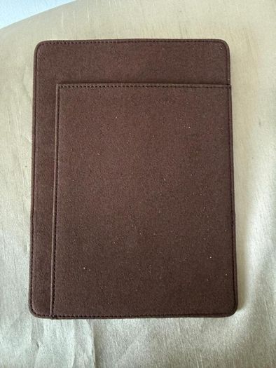 A5 Cowhide Leather zipped organiser with pen and card slots - brand new