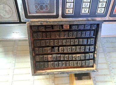 Vintage Wooden Typography Stamps