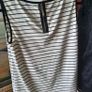 Ivory & Black Stripe Sleeveless Top , UK 16 (Fits 18) Image 5