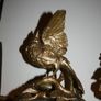 Antique gold heavy statue ornament bird Image 2