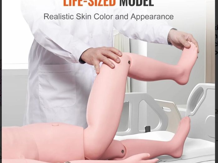 Nursing Training Manikin  Life Size Male or Female Patient Care Simulator for Education & Clinical Skills Training