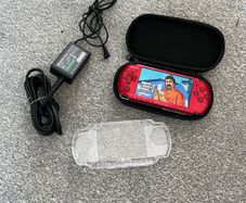 Modded Sony PSP 3000 with Over 100 Games with Case, Charger and PSP Protector