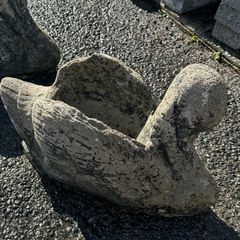 Swan garden statue stone