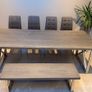 New Dining Table Set with Bench & 4 Chairs - 8 seater Image 3