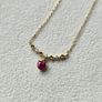 9CT gold ruby necklace Image 2
