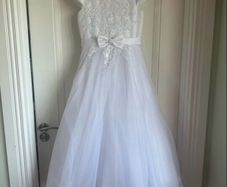 communion dress and hair accessory - perfect condition - worn once