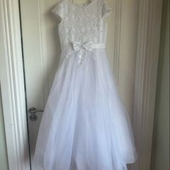 communion dress and hair accessory - perfect condition - worn once