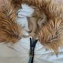 Superdry Navy / White Gilet with Faux Fur Hood Image 2