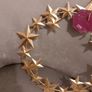 Gold christmas contemporary metal wreath Image 2