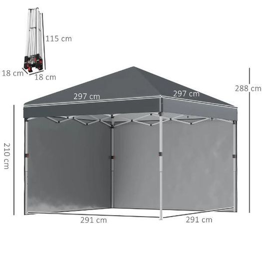 Pop Up Gazebo 3x3m