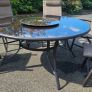 Garden furniture round table and 5 chairs. Image 2