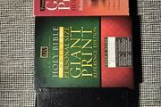 Holy Bible Giant Print x3 Nelson 544 Black Bonded Leather on3n3ss