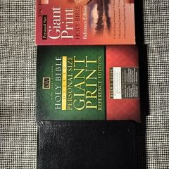 Holy Bible Giant Print x3 Nelson 544 Black Bonded Leather on3n3ss