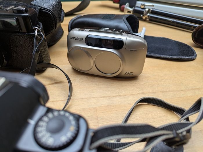 Vintage cameras and accessories