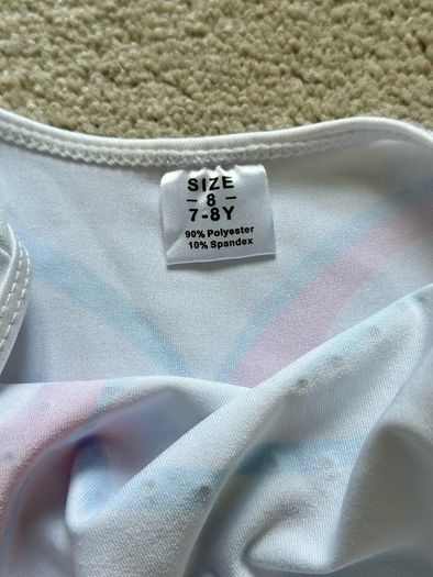 Like new gymnastics leotard & shorts size 7-8