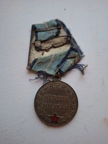 Original Romania Republic Military Merit Medal RPR 1956