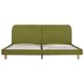 Bed Frame Green Fabric 150x200 cm Image 3