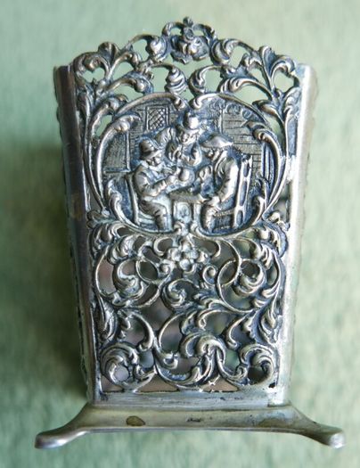Vintage Container Holder Continental Silver 800 - 49g