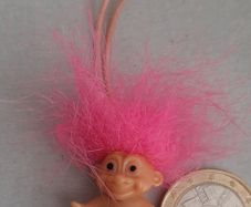 Russ tiny troll vintage necklace