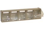Madia 3 5-Box Storage Container Tilt Bins (600X140X168Mm)