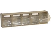 Madia 3 5-Box Storage Container Tilt Bins (600X140X168Mm)