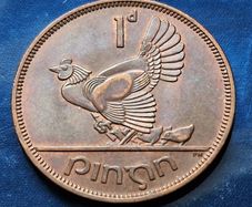 Ireland 1963 Excellent Penny Coin