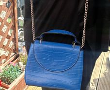 Dark blue handbag