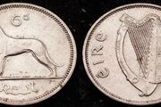 [#598] - Ireland 1968 | Irish 6p | Six Pence | Wolfhound | KM.13a | High Grade