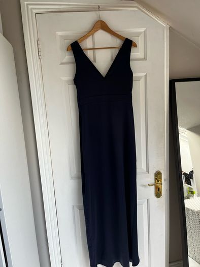 Folkster navy blue A-line dress