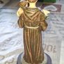Beautiful Old Statue of Saint Anthony Holding the Baby Jesus and a White Lily, representing Purity, Measurements in the photos, Postage Available or Collection Image 5