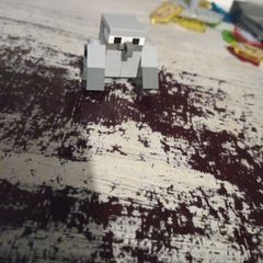 lego minifigures Minecraft cobblestone golem