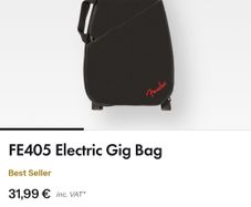 Fender electric guitar gig bag