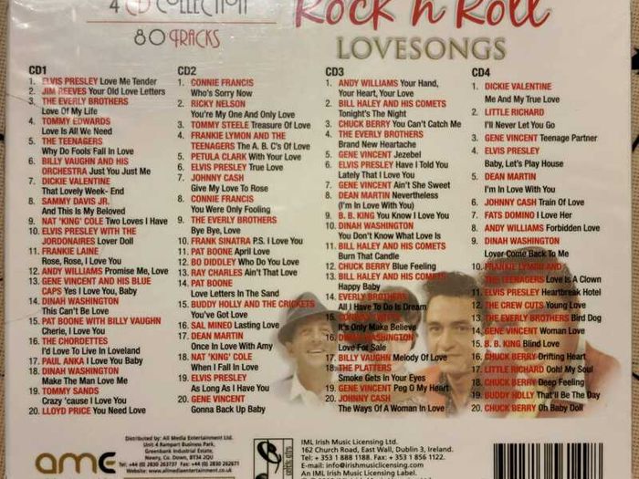 11 CD's Rock'n'Roll set, perfect condition.