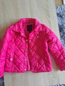 Tommy Hilfiger little girl red lightly padded jacket age 4 yrs Perfect condition Postage included