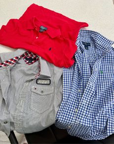 Boys designer Ralph Lauren and Tommy Hilfiger